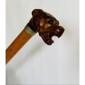 Mastiff Head Sword Cane 